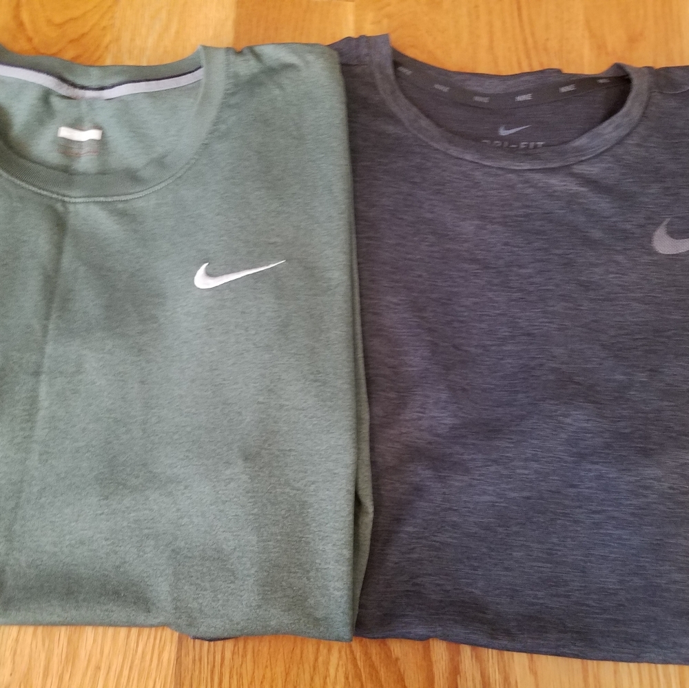 2 Nike Dri-fit shirts Large